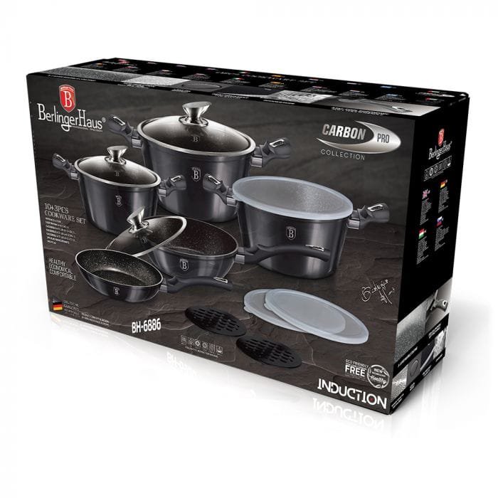 13 Piece Cookware Set Berlinger Haus bh-6886 Carbon Pro Edition