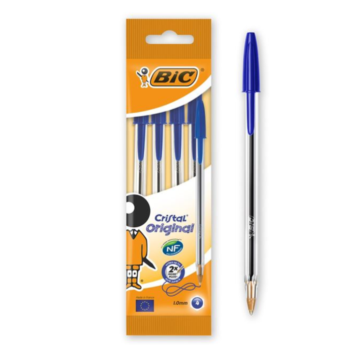 Στυλό Bic Ballpen Cristal Original 4 Τμχ