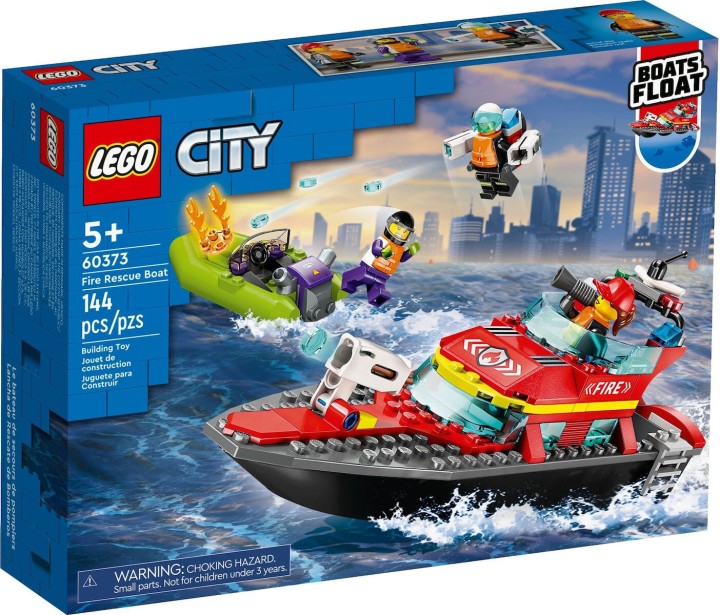 Lego City Fire Rescue Boat 60373 Για 5+ Ετών