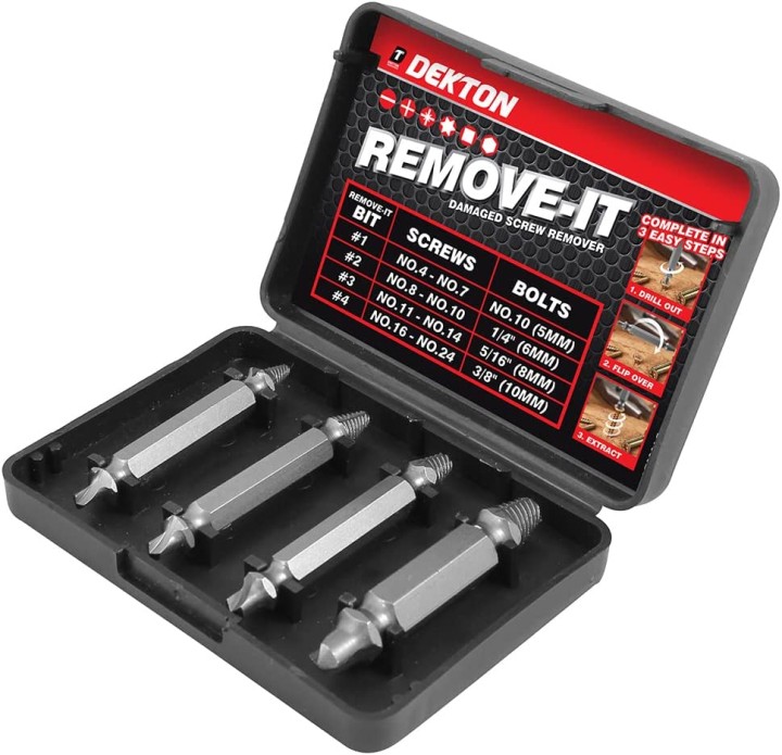 Dekton Dt65924 Pro Screw Remover Εξωλκέας Για Σπασμένες Βίδες