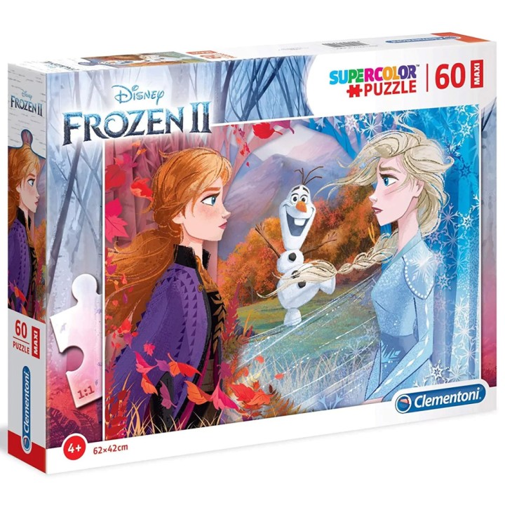 Clementoni Παζλ 60 Κομματιών Maxi Disney Frozen 2 Super Color 1200-26452
