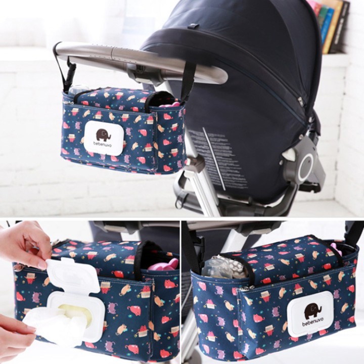 Οργανωτής  mum bag Τσάντας Ιδανικό Για Βρεφικό Καρότσι Με Θήκες Για Μωρομάντηλα - Bag Baby Stroller Organizer Hanging Bag With Tissue Pocket #3