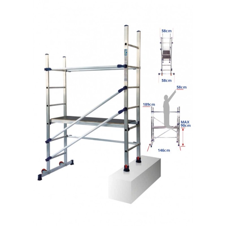 Επαγγελματική Σκαλωσιά Mini Diy Scaffolding P6 - 1.89M (Range 100)