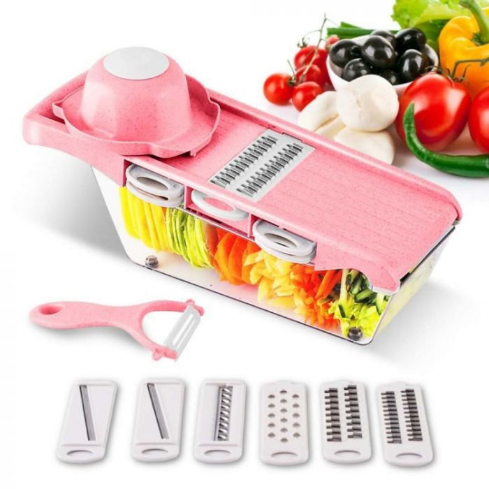 Μαγικός Κόφτης Λαχανικών Τεμαχιστής - Ροζ