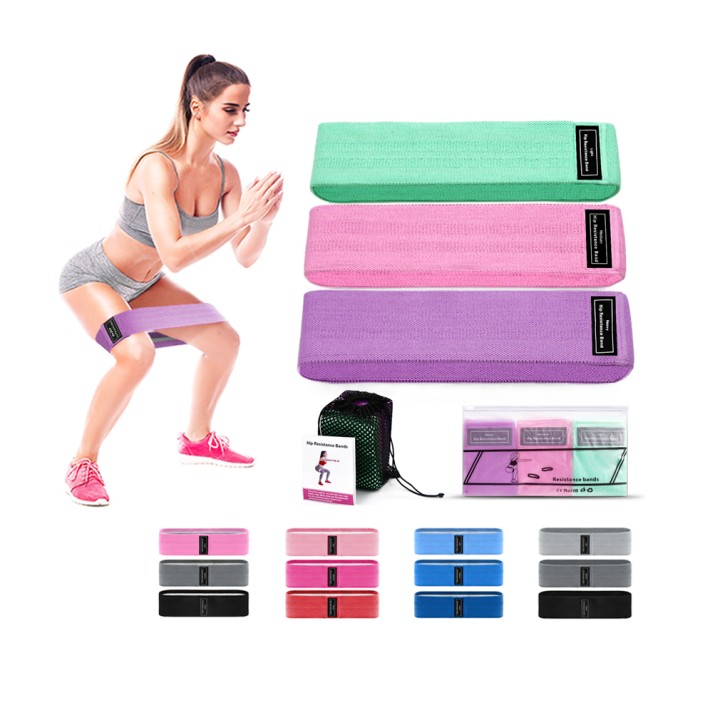Υφασμάτινες Ζώνες Αντίστασης Ισχίου Body Building Exercise Fabric Hip Resistance Circle Hip Bands