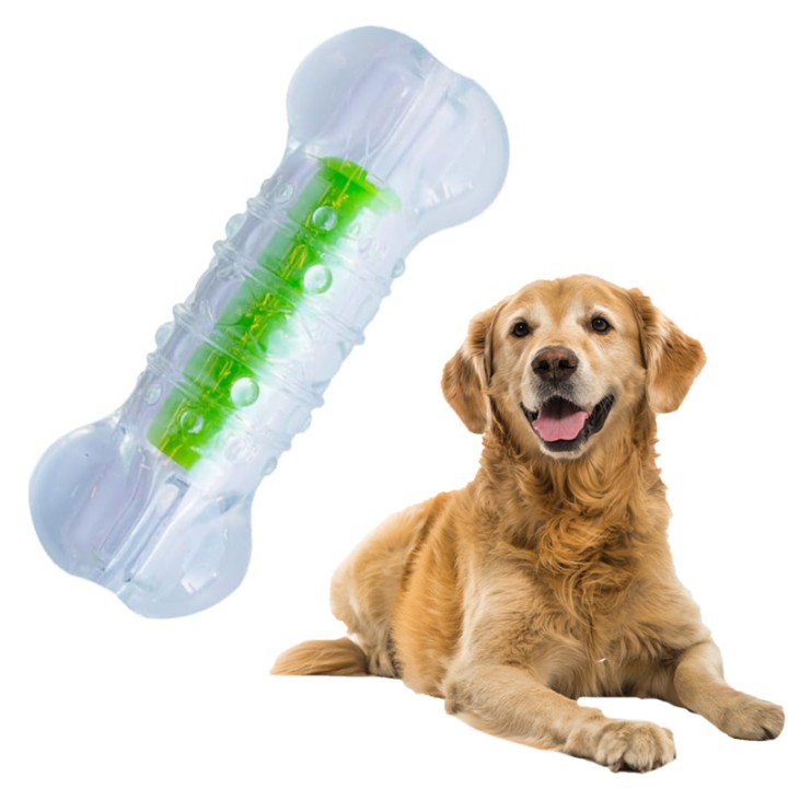 Crunchcore Bone Water Bottle Alternative Dog Chew Toy, Large 16Cm