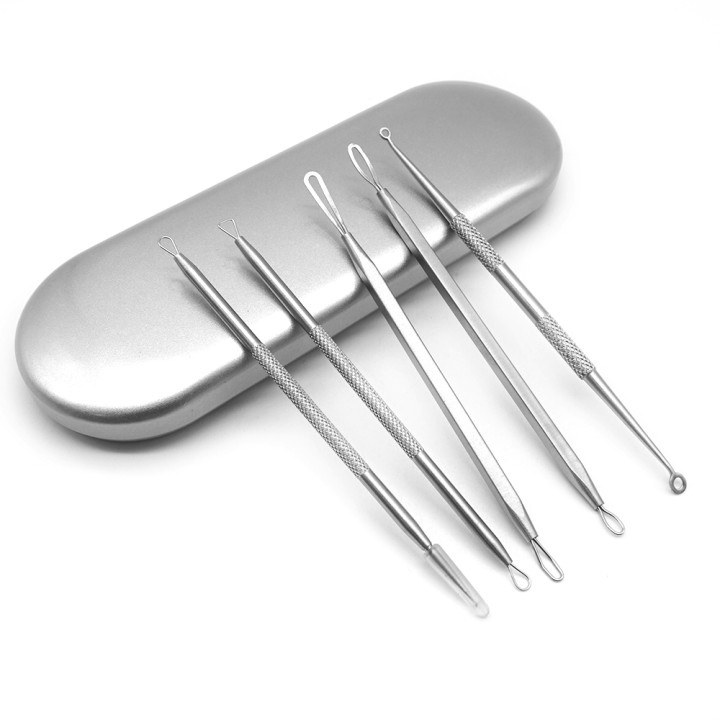 Blackhead Remover Needle 5Pcs Stainless Steel Black Head Removal Tool Kit