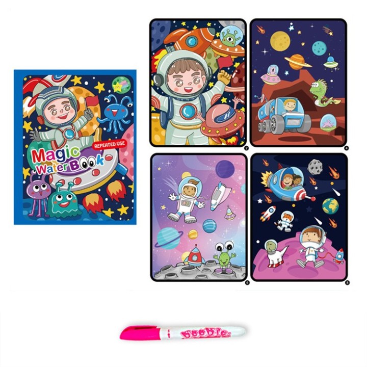 Childrens Magic Colorful Water Book - Space Astronaut