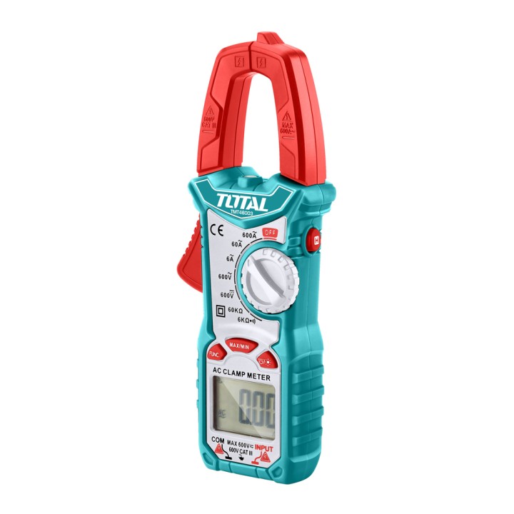 Αμπεροτσιμπίδα Ψηφιακή Με Μνήμη Ως 6000 Μετρήσεις Total Tmt46003