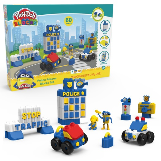 Play-Doh Blocks Police Rescue Blocks Set Bld-3404 (Creative Learning)