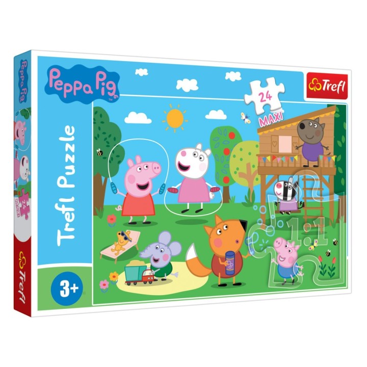 Puzzle Peppa Με Φίλους Στην Παιδική Χαρά 24 Κομμάτια Για 3+ Ετών Trefl