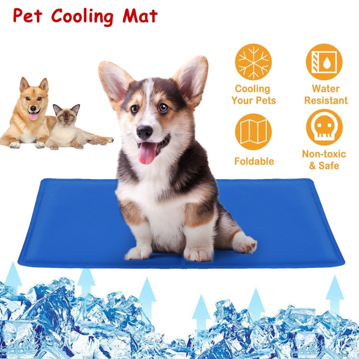 Δροσιστικό Χαλάκι Σκύλου Σε Μπλε Χρώμα 65X40 Cm