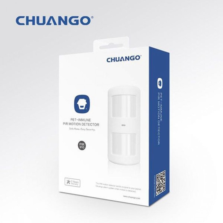 Chuango Pir-910 Ασύρματος Ανιχνευτής Κίνησης Εσωτερικού Χώρου Λευκό