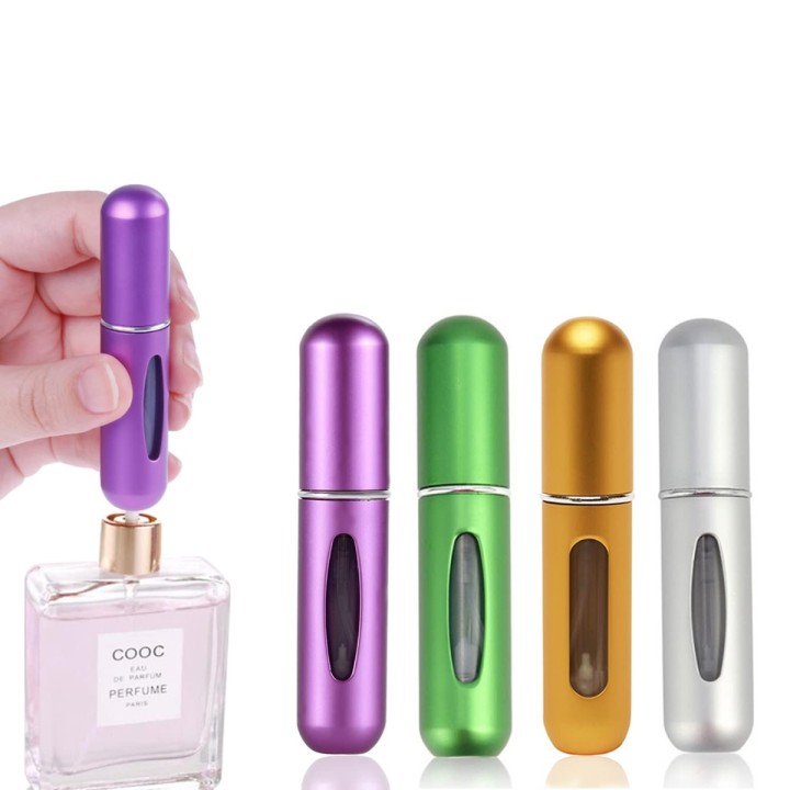 5Ml Travel Perfume Atomiser Refillable Bottle Portable Mini Underfill Spray Color Matte Silver