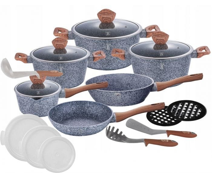 BERLINGER HAUS 18PCS COOKWARE SET FOREST LINE BH-6198 NON-STICK COATING