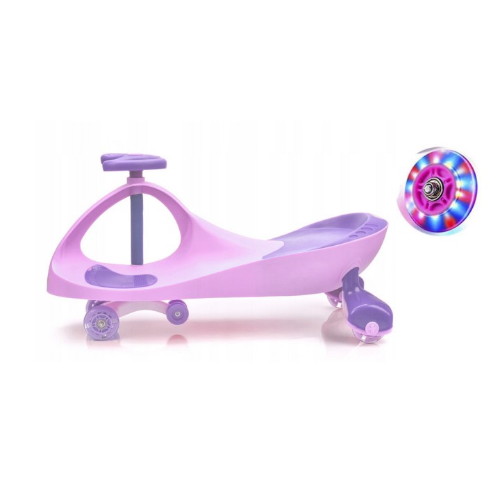Οικολογικό Αυτοκινητάκι Swing Car Pastel Purple Led Lights