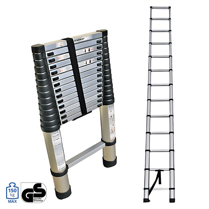 Kaokey Kao-Ap507320 Τηλεσκοπική Σκάλα Αλουμινίου 11 Σκαλιών