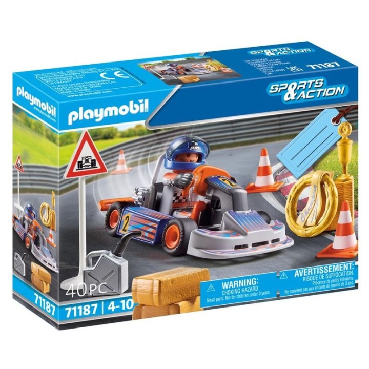 Playmobil Sports Action Gift Set Αγωνας Go-Kart 71187 Για 4+ Ετών