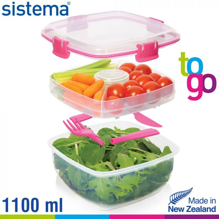 Sistema Φαγητοδοχείο για Σαλάτα - Salad TO GO™ - Phthalate & BPA Free - 21356 - φαγητοδοχεια
