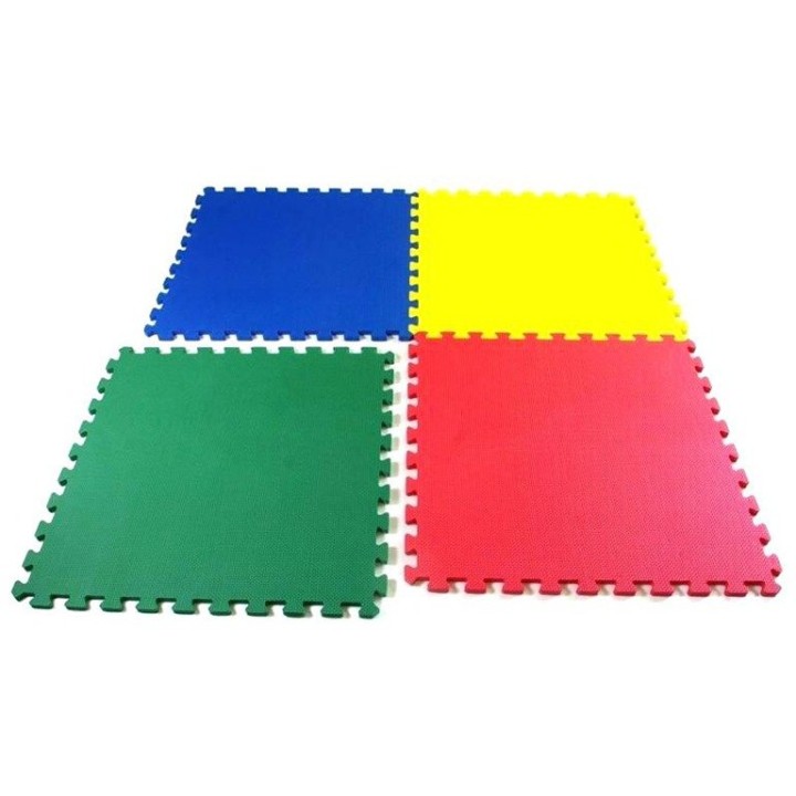 Πολλαπλής χρήσης Puzzle Χαλάκι Δαπέδου 4 Τεμ - Fitness Flooring Mats 60cm X 60 cm X 1 cm (2101KS) - 1125225