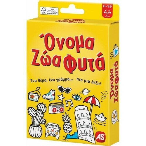 As Company Παιχνίδι με Κάρτες Όνομα Ζώα Φυτά για Ηλικίες 6+ Χρονών και 2+ Παίκτες 1040-21405