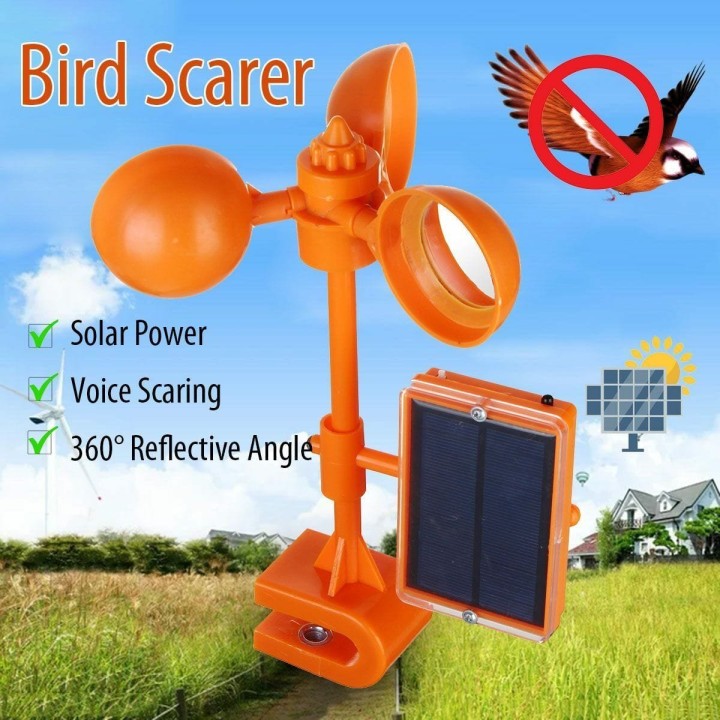 Ηλιακό Απωθητικό Πουλιων Με Κίνησή και Ήχο - Solar Powered Bird Repeller