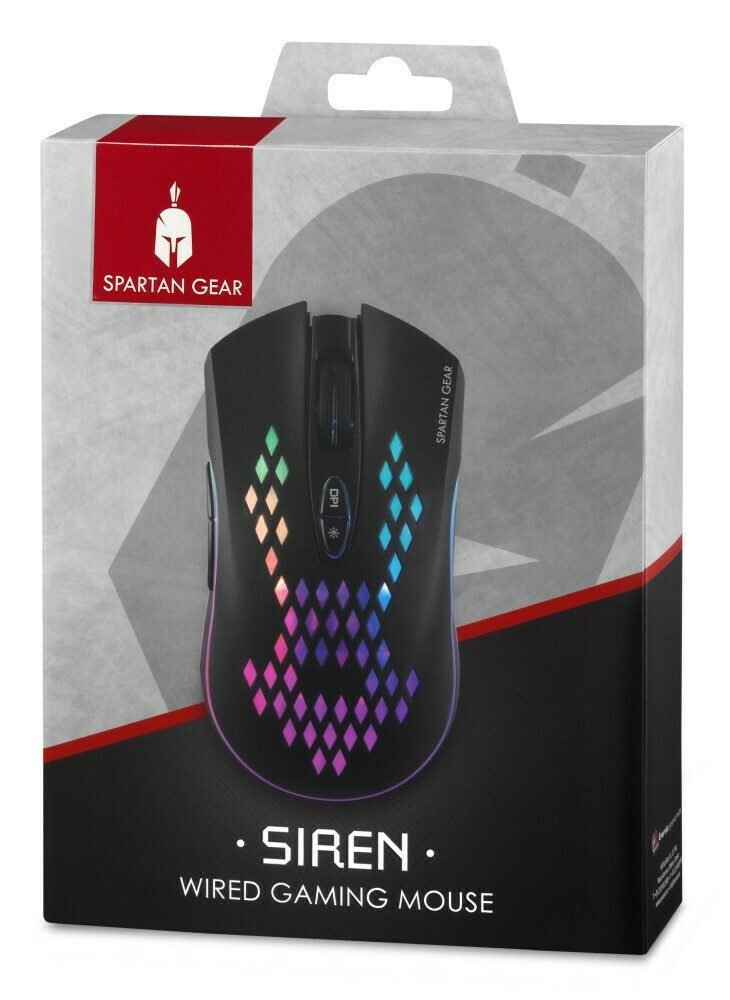 Spartan gear siren wired gaming mouse