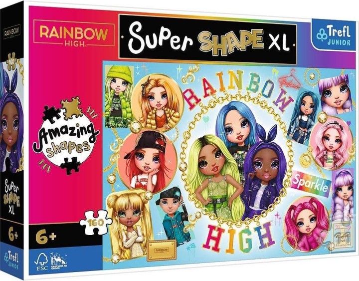Puzzle 160 Super Shape Xxl Colorful Rainbow High Trefl