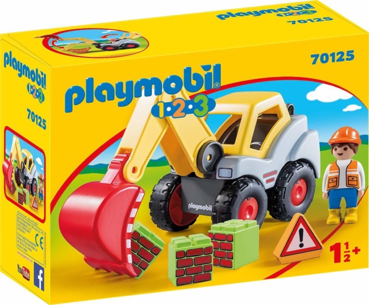 Playmobil 123 Φορτωτής Εκσκαφέας 70125 Για 1.5+ Ετών