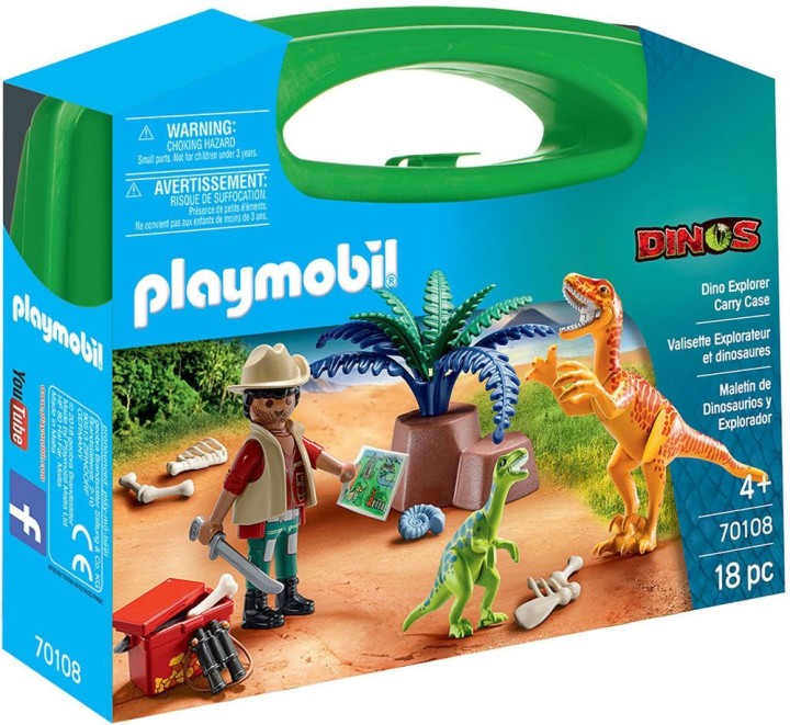 Playmobil Dinos Rise Maxi Βαλιτσάκι Εξερευνητής και δεινόσαυροι 70108 για 4+ ετών