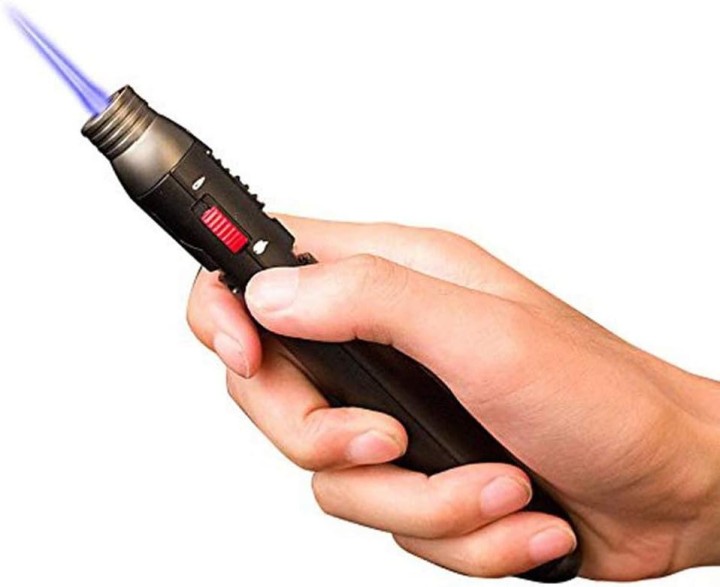 Honest 503 Butane Jet 1300 Pencil Torch Lighter - Black No Gas