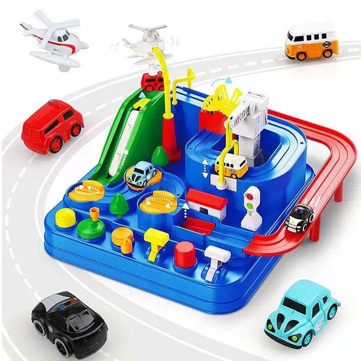 Cars Race Track Toys For Kids 3-8 Year Old Boys Girls Gifts Car Adventure City Rescue Preschool Educational Toys