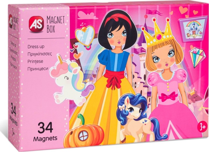 As company Magnet Box Εκπαιδευτικό Παιχνίδι Πριγκίπισσες Dress Up 34 Μαγνήτες 1029-64038
