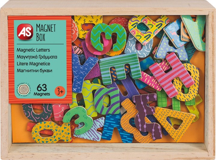 As company Magnet Box Wooden Letters Μαγνητικά Γράμματα 1029-64048