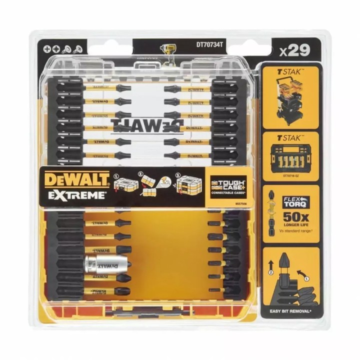 Σετ Μύτες TORX σε Κασετίνα Toughcase 29 Τεμαχίων DEWALT DT70734