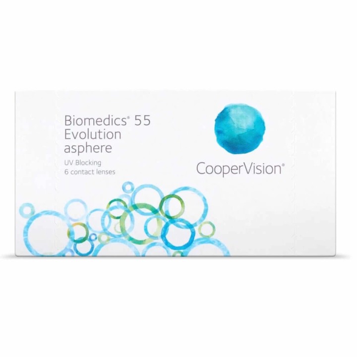 6 Μηνιαίοι Φακοί Επαφής Μυωπίας Biomedics 55 Evolution