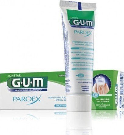 Gum Paroex 0,06% Οδοντόκρεμα Για Καθημερινή Χρήση Με Διπλή Αντιβακτηριακή Δράση Με 0,06% Χλωρεξιδίνη, 75Ml