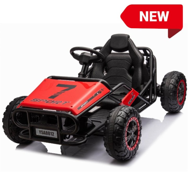 Κόκκινο Go Kart με Μεταλλικό Σκελετό 24V Απόλυτη Ταχύτητα & Διασκέδαση