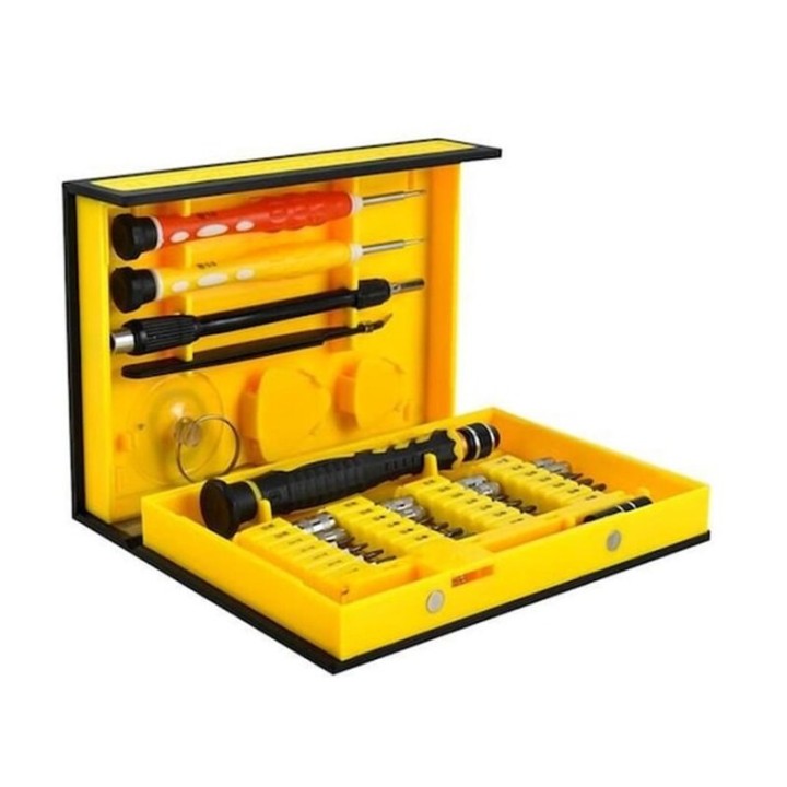 Σετ Εργαλείων Επιδιόρθωσης 38 τεμαχίων για Smartphone Repair Tool Kit με βαλιτσάκι μεταφοράς, 15x10.5x3.6 cm - 5760