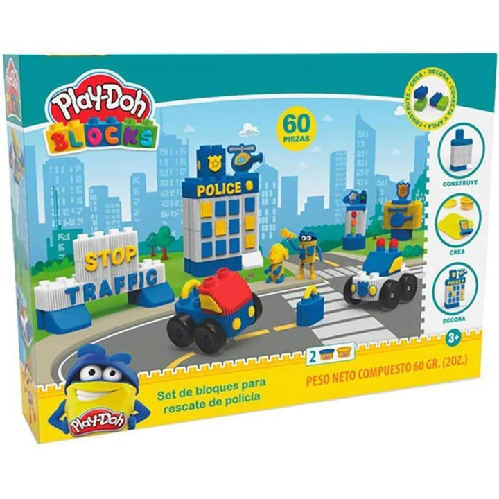 Play-Doh Blocks Police Rescue Blocks Set Bld-3404