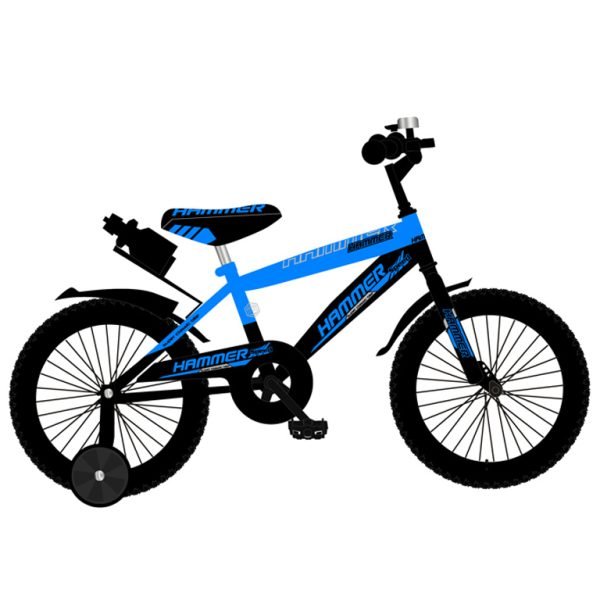 16″ Hammer Bicycle Blue – Black