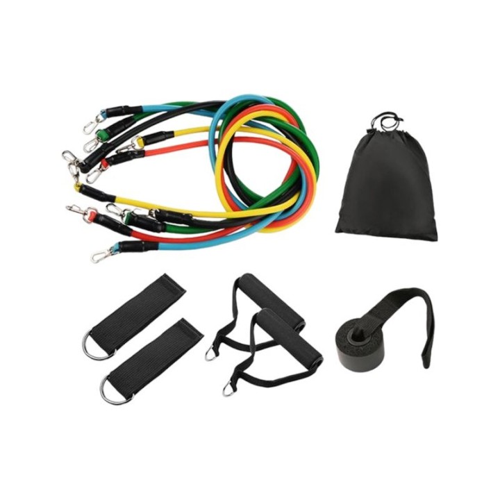 Σετ 5 Ελαστικών Ελατηρίων Αντίστασης Set Fitness Elastic Exercise Resistance Band