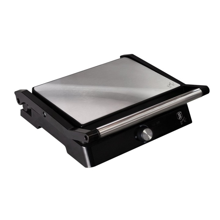 Electric Grill With Oil Drip Pan Berlinger Haus bh-9136 Stainless Steel