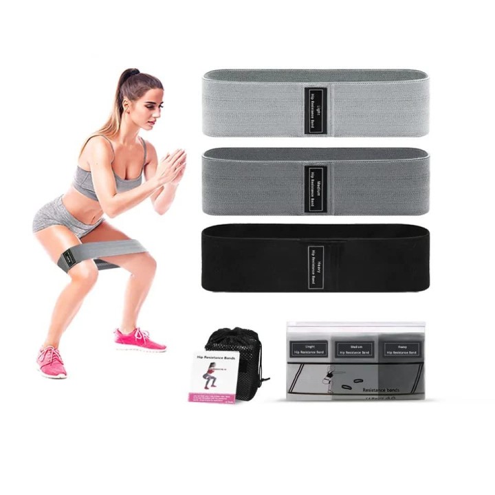 Υφασμάτινες Ζώνες Αντίστασης Ισχίου - Body Building Exercise Fabric Hip Resistance Circle hip bands