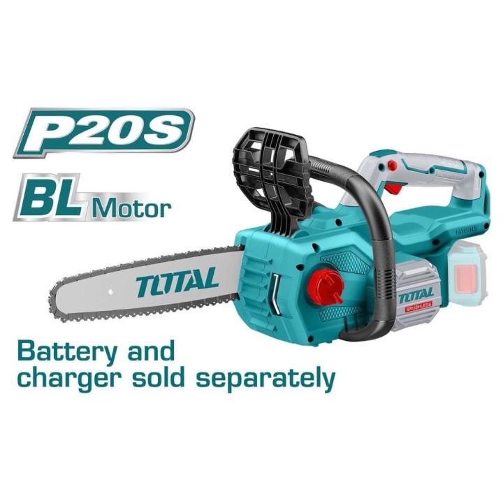 Total TGSLI20128 Αλυσοπρίονο Μπαταρίας 4.4kg με Λάμα 30cm Solo