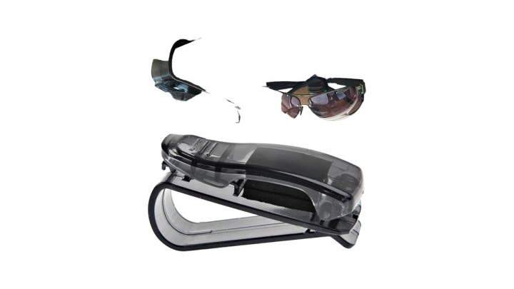 Plastic Sunglasses & Glasses Holder Clip - Car