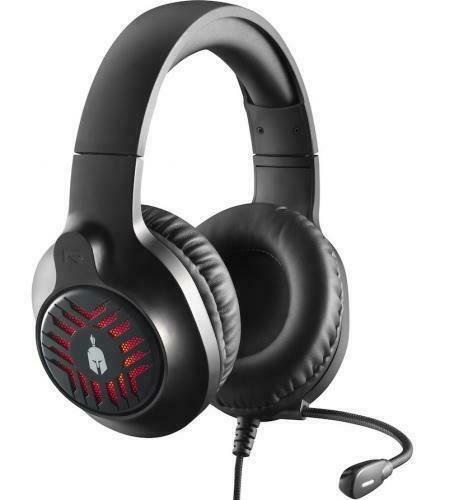 Spartan gear medusa wired headset complatible with pc ps4 ps5 xbox1 xbsx switch black