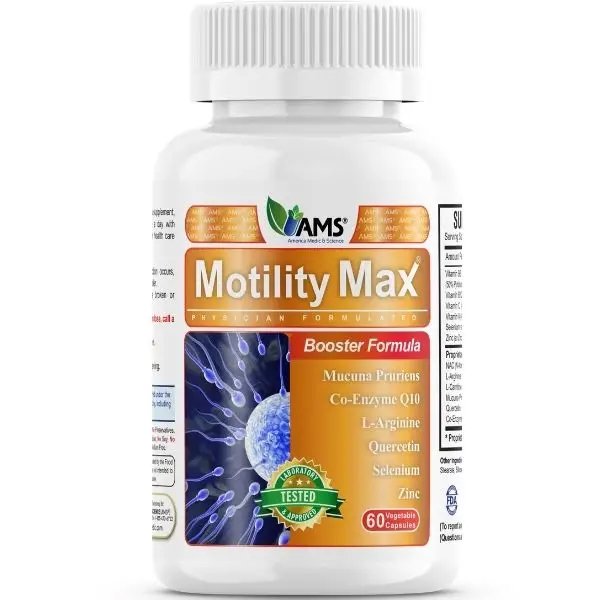 AMS Motility Max 60 Caps Formula For Male Fertility - Φόρμουλα για την Ανδρική Γονιμότητα