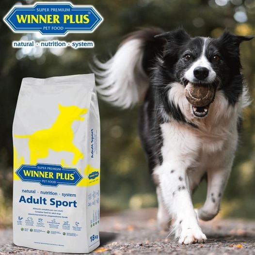 Winner Plus Adult Sport 18kg Ξηρά Τροφή για Ενήλικους Σκύλους με Κοτόπουλο και Ρύζι