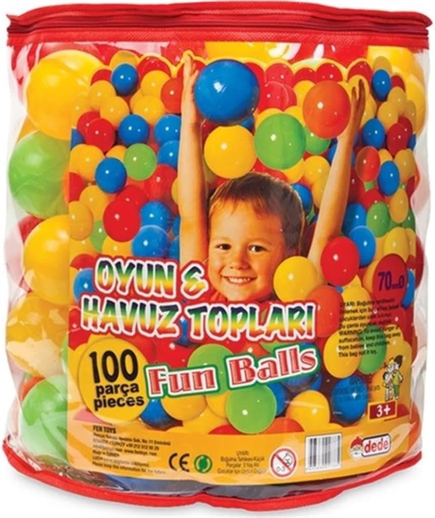 FUN BALLS 7CM 100 PCS IN A BAG